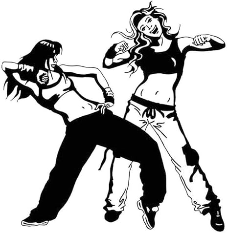 Iaywayii DIY Simulation Schönheit Tanz Fitness-Wand-Aufkleber Primitive