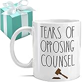 Gououoii Tears of Opposing Counsel Lawyer Mug 11oz - Lawyer Gifts for Women Man - Law School Students Gift - Attorney Paralegal Future Law Gifts for Graduation