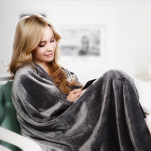 Hiseeme sensacalm Weighted Blanket 48"x78" 18 lbs by child for Deep Sleep Adult Great for Insomnia ADHD Reduce Anxiety Autism and Sensory Processing Disorder Dark Grey
