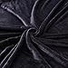 Exclusivo Mezcla Fleece Blanket Twin Size for Bed, Super Soft and Warm, All Season Use, Cozy, Plush, Lightweight, 90x66 Inches, Black