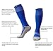 LITAO for Little Boys/Girls Outfits Compression Long Sport Soccer Socks 6 Pack (Kids/Youth Gifts) (Black&White&Blue)
