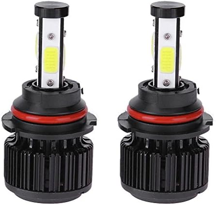 9004 5000Lumens Extremely Bright COB Chips All-in-One LED Headlight Bulbs Halogen Fog Driving Lamp Conversion Kit, Xenon White 6500k by Quellera