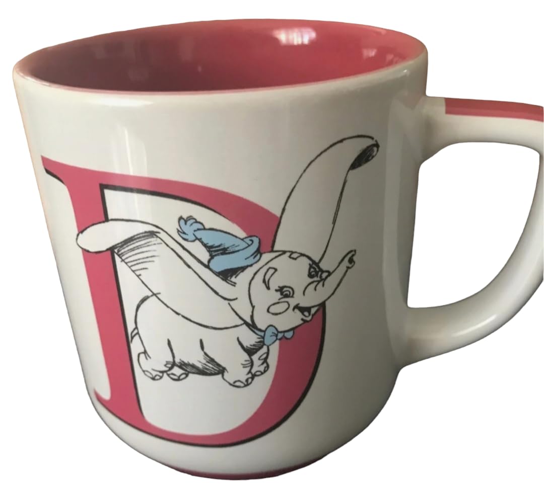 Eeyore Disneyland Paris Alphabet Mug Pink D for Dumbo
