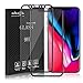 Malzaha DE0157 Full Coverage Tempered Glass Screen Protector, Film Edge to Edge Protection for iPhone X Tempered Glass - Black - 2 Piece