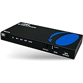 OREI 8K HDMI 2.1 2-Port Switch with Audio Extractor 48 Gbps, 8K@60Hz, EDID | hdmi switch with audio extractor, hdmi 2 in 1 out, Audio Out, HDCP 2.3, Gaming &amp; Streaming, IR Remote, Plug &amp; Play