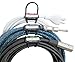 Cable Buddy 5-pack, Black - Cable Organizer Ties with Color ID Labels