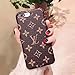 iPhone X Xs Case Elegant Luxury PU Leather Monogram Pattern Classic Style Cover Case for Apple iPhone X Xs