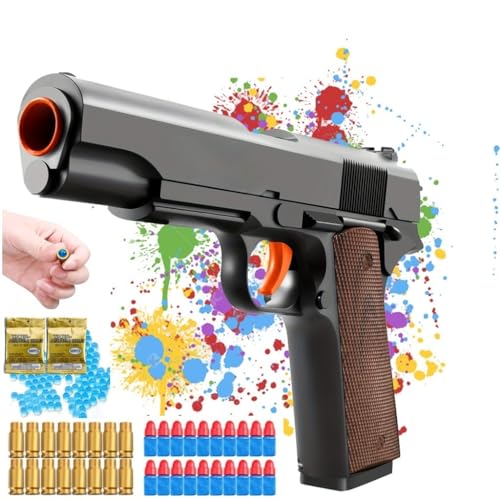Manual Gel Splatter Ball Blaster Gun Shell ejecting Pistol Soft Bullet