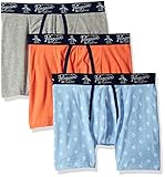 Original Penguin Men's 3 Boxer Brief, Blue Bell Pack, Medium