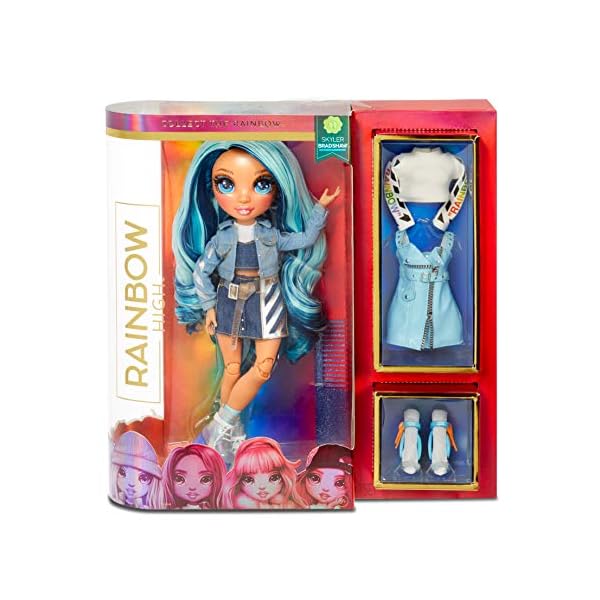 Rainbow-High-Fashion-Doll-Skyler-Bradshaw-Blue-Themed-Doll-With-Luxury-Outfits-Accessories-and-Fashion-Doll-Stand-Rainbow-High-Series-1-Perfect-Gift-For-Girls-Age-6 Rainbow High Fashion Doll - Skyler Bradshaw - Blue Themed Doll With Luxury Outfits, Accessories and Fashion Doll Stand…