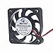 GDSTIME DC 5V 40mm x 40mm x 7mm Thin Small Black Plastic Brushless Cooling Fan