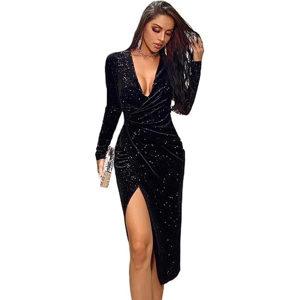bcbg black velvet dress Black Velvet Dress Black / M