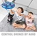 Veken Hand Operated Drones for Kids, Hands-Free Mini Drone Helicopter, Flying Ball Drone Toys for Boys and Girls (Blue)