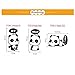 Efivs Arts 7 Pcs Cute Animals Removable Creative Light Switch Decals Bedroom Wall Laptop Stickers,Black