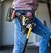 Drill Holster by Bastex - Heavy Duty Belt Worn Right Handed Holder, Fits Most T Handle Drills - Black and Red