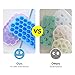 Ice Cube Trays Silicone with Lids 2 Packs TIME4DEALS Food Grade Ice Trays 74 Cube with Spill-Resistant Removable Lid BPA Free Ice Cube Molds for Whiskey Storage, Purple & Blue