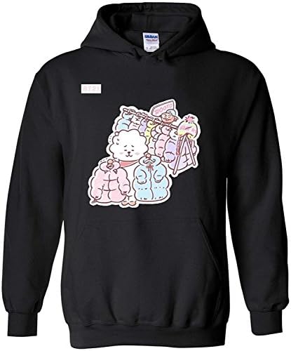 Men's The Incredible BTS RJ Shooky BT21 Hoodies Sweatshirts Tata Chimmy Cooky Koya Mang Shooky RJ