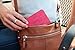 Run Baby Sleek, Slim Wallet for Men & Women. Best for Sports & Travel (red)