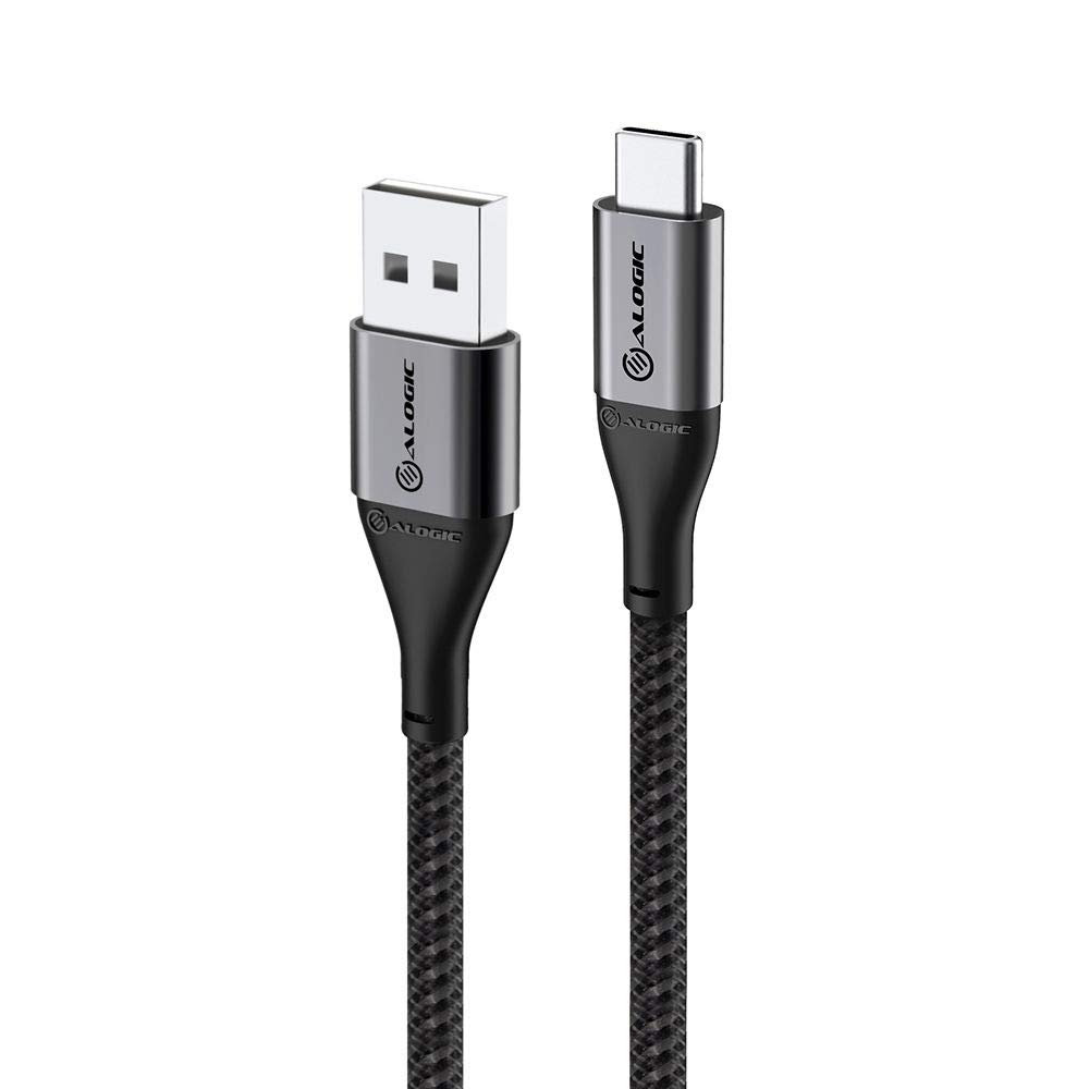 ALOGIC Super Ultra USB 2.0 USB-C to USB A Cable - 3A / 480 Mbps - Space Grey - 30cm