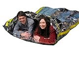 Emergency Survival Mylar Thermal 2 Person Sleeping Bag - Accommodates 2 Adults - 64