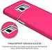 OUBA S8 Case, Galaxy S8 Case, [Dual Layer] Shock Absorption Impact Resistant Armor Rugged Defender Protective Case for Samsung Galaxy S8 - Hot Pink
