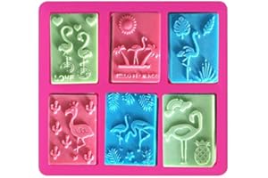 6 Holes Silicone Molds Flamingo, Animals Bird Shape Craft Art Silicone Soap Moulds DIY Handmade Soap Mold - Soap Making Supplies by YSCEN