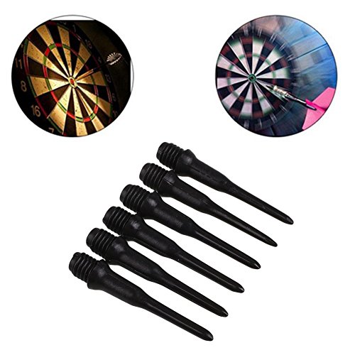 Taloyer 50 Pieces of Black Soft Tip Points For Soft Tip Darts Electronic Dart - Thumbnail 3