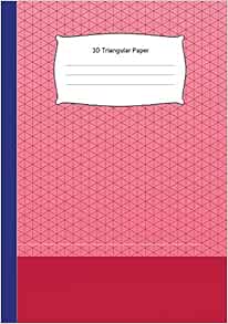 3d triangular paper grid graph paper drawing 3d