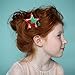 QtGirl 10 Pcs Christmas Toddler Baby Kids Girls Hairpins Xmas Party Glitter Hair Clips Barrettes