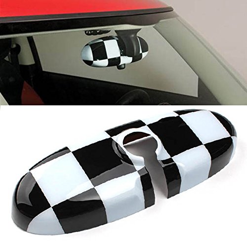 Buy iJDMTOY Black Checkered Checkerboard Pattern Design Rear View