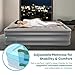 Sable Air Mattress, Raised Inflatable Airbed with Built-in Electric Pump and Storage Bag, Height 19 inches, Queen Size
