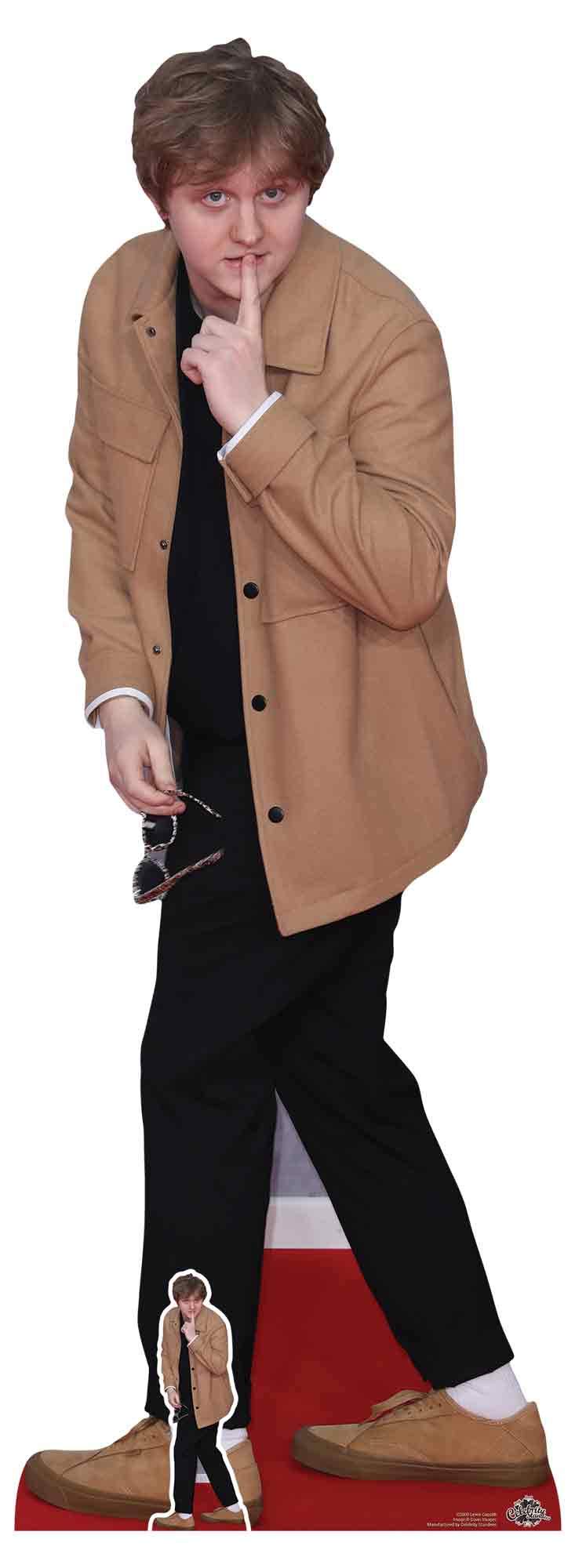 Star Cutouts CS800 Lewis Capaldi Scottish Singer Songwriter Large Fun Cardboard Perfect for Celebrity Parties, Gifting, Weddings and Events Height 174cm 5ft 8in with Free Table top Cutout, Multicolour — image 1