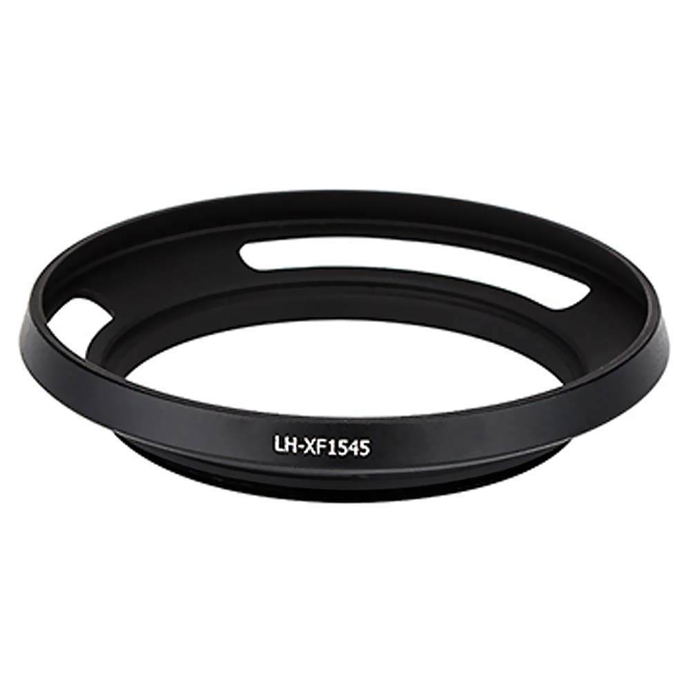 CELLONIC LH-XF1545 Lens Hood Compatible for Fuji Fujinon XC 15-45mm F3.5-5.6 OIS PZ Metal Screw-in Cylindrical/Round Sun Shade Protector Cover
