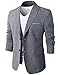 H2H Mens Good for Spring & Summer Breathable Linen Business Blazer Navy US M/Asia XL (KMOBL0107)