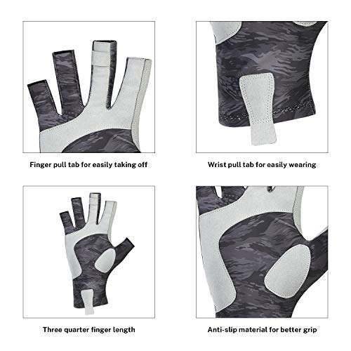 image for Magreel UV Protection Fishing Gloves for Men Women, UPF50+ Sun Protect