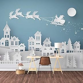 Wall Mural Snow World Removable Wallpaper Wall Sticker for Bedroom Living Room - 66x96 inches