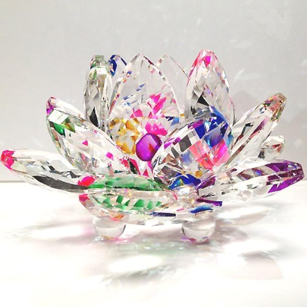 3" Sparkle Crystal Lotus Flower Feng Shui Home Decor With Gift Box & eBay