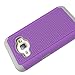 J1 2016 Case, Galaxy Amp 2 Case, Galaxy Express 3 Case, OEAGO [Shockproof] [Impact Protection] Hybrid Dual Layer Defender Protective Case Cover for Samsung Galaxy Amp 2 / J1 2016 / Express 3 - Violet