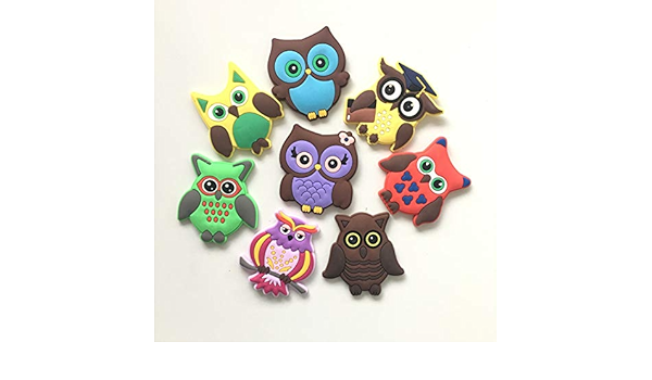 Pegatinas para nevera, 8 unidades, diseño de búho de dibujos ...