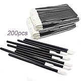 GoWorth 200Pcs/Set Disposable Lip Brushes Make Up Brush Lipstick Lip Gloss Wands Applicator Tool Makeup Beauty Tool Kits