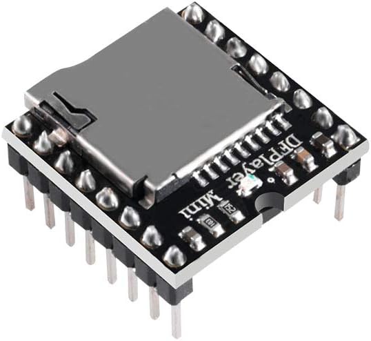 AOICRIE Dfplayer Mini MP3 Player Module Compatible with R3 for Voice Module for DIY DFPlayer Voice Decode Board Support TF Card and U Disk IO/Serial Port/AD for DIY Kit