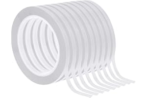 cridoz Double Sided Adhesive Tape, 9 Rolls Double-Side Craft Tape for Card Making, Scrapbooking, DIY Crafts and Office School Stationery Supplies (1/4 Inch, 25 Yards Per Rool)