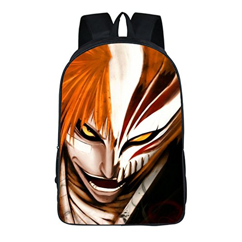 YOYOSHome Anime Bleach Cosplay Kurosaki Ichigo BookBag Daypack Backpack School Bag
