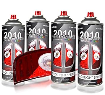 4x400ml Tönungsspray Sprühlack schwarz transparent