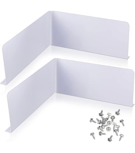 GCGOODS Gutter Valley Splash Guards - 12 Pack, Aluminum Rain Diverter For Downspouts & Roof Valleys, White (10"x4")