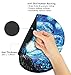 Van Gogh Starry Night Ergonomic Design Mouse Pad with Wrist Rest Hand Support. Round Large Mousing Area. Matching Microfiber Cleaning Cloth for Glasses & Screens. Great for Gaming & Work