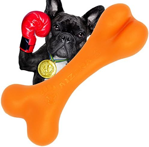 Durable Dog Chew Toys, Great Puppy Teething Toys. Promotes Healthy Chewing. Pet Doctor Recommended Dog Chew Bone Toys. Guarantee Tough.