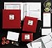 C.R. Gibson Red Magnetic Grocery and Shopping List, 9.1'' x 4.5'', 75 Sheets