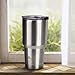 30 oz Stainless Steel Tumbler,Cedy Double-Wall Vacuum Insulated Travel Cup & Coffee Mug (Stainless Steel)