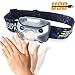 Oileus Outdoor Light Headheld 2 Packs Bright Flash Cree LED Headlamp Gesture Control Switch 500 lumens 300 Yards Rechargeable Lightweight 2.4 oz Waterproof 30 Hours Running Camping Hiking Everyday